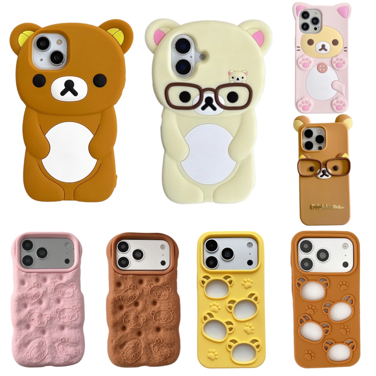 Apple Iphone 15 - So süße 3D-Cartoon-Teddybär-Handyhülle für iPhone 17