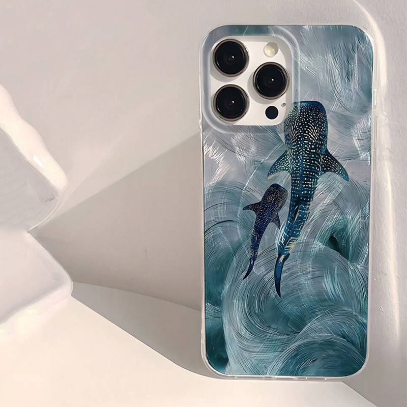 Xiaomi Redmi Note 14 - Ocean Shark Whale Design Handyhülle für