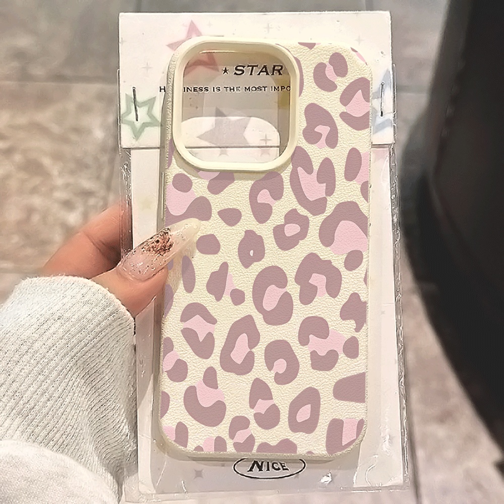 Apple Iphone 15 Pro Max - Hellviolette Leopardenmuster-Handyhülle für iPhone 17 16