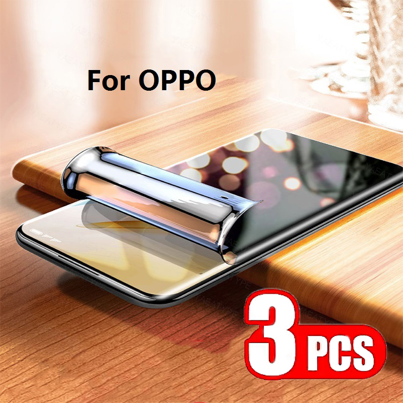Oppo Reno 12 - 3 Stück Privatsphäre-Hydrogel-Folie für OPPO Find