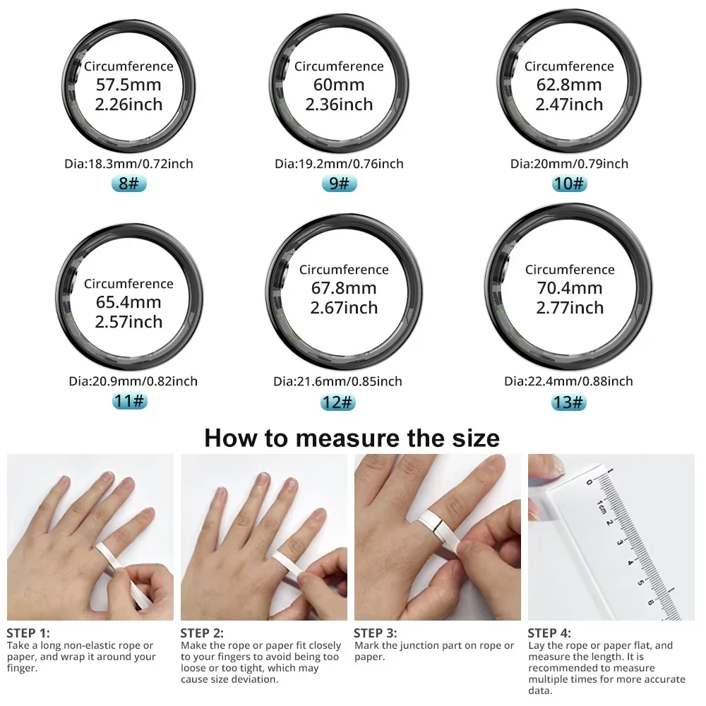 R09 Smart Ring Männer Frauen m – Temperature Ring Skin Bewertung und Preis