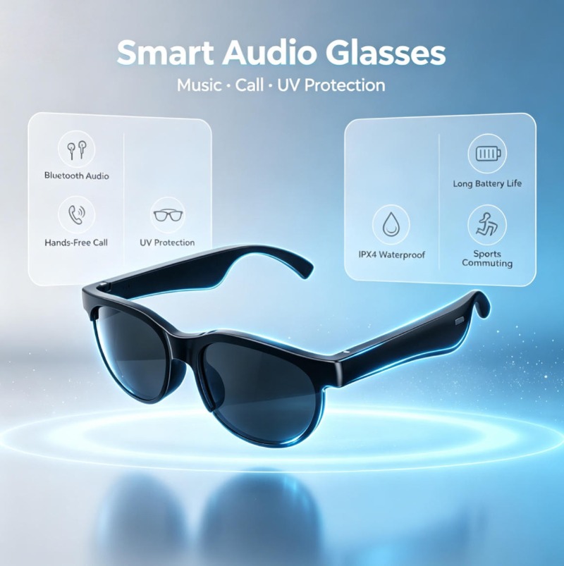 Intelligente Audio-Sonnenbrill – Smart Glasses Lens Bewertung und Preis