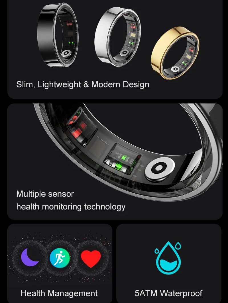 Neue Smart Ring R09 Gesundheit – Temperature Ring Skin Bewertung und Preis